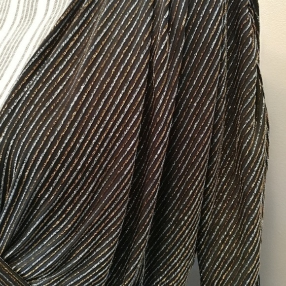 Chelsea28 Metallic Wrap Dress Plus Size 20W NWT - Picture 8 of 8